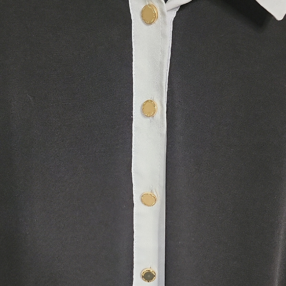 Ivanka Trump Black and White Polo Dress L - Picture 3 of 5